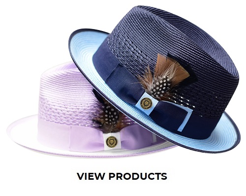 Two tone Mens Summer Hats from ContempoSuits.com