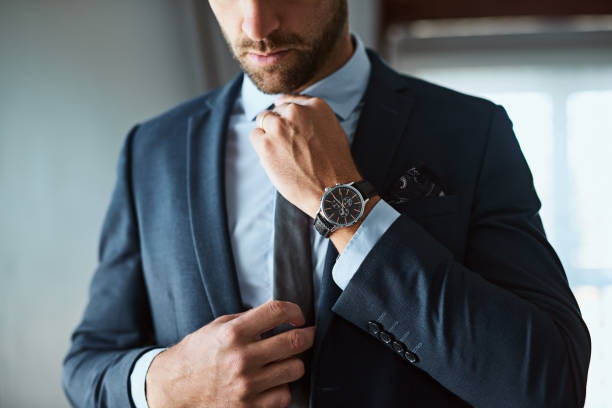 man wearing a cheap blue suit from ContempoSuiits.com